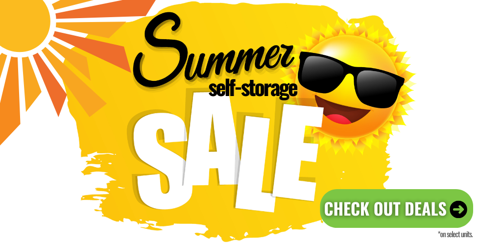 Summer Sale on secure self-storage at Storage Solution
